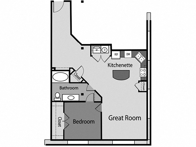 Floor plan layout diagram for A32