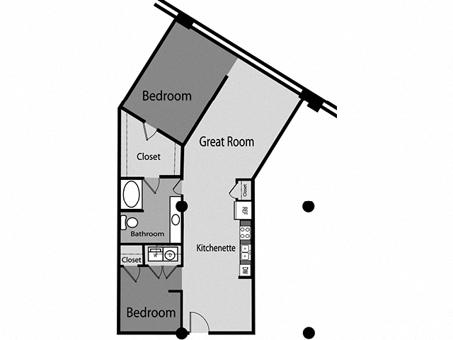 Floor plan layout diagram for B05