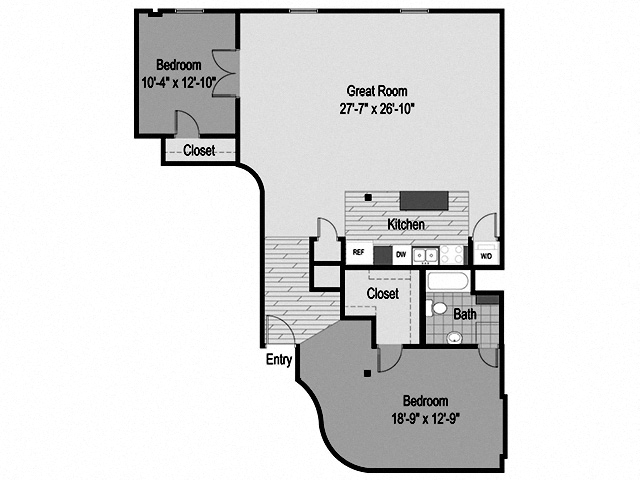 Floor plan layout diagram for B20