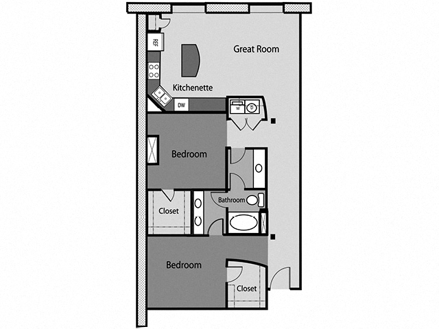 Floor plan layout diagram for B11