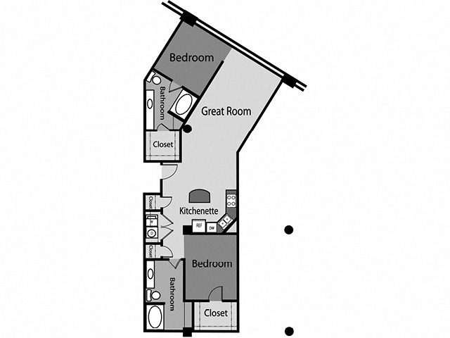 Floor plan layout diagram for B14