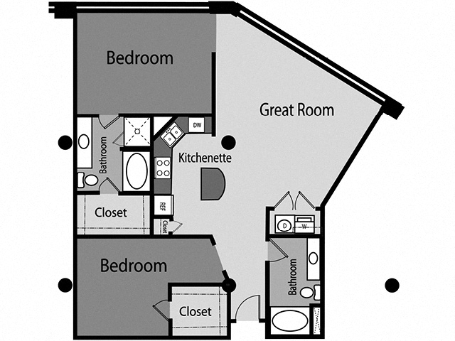 Floor plan layout diagram for B17