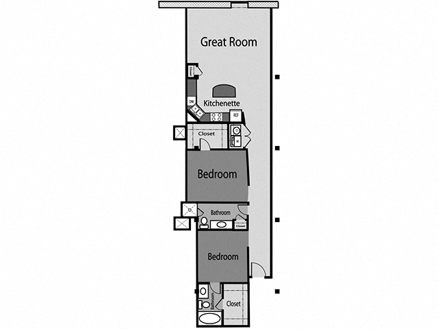 Floor plan layout diagram for B21