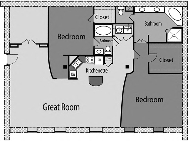 Floor plan layout diagram for B31