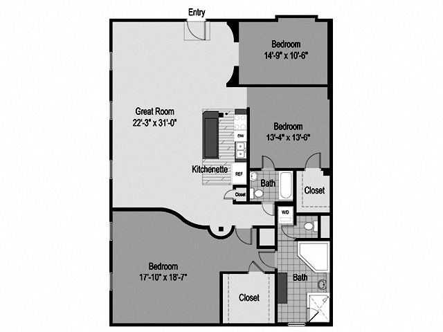 Floor plan layout diagram for C03