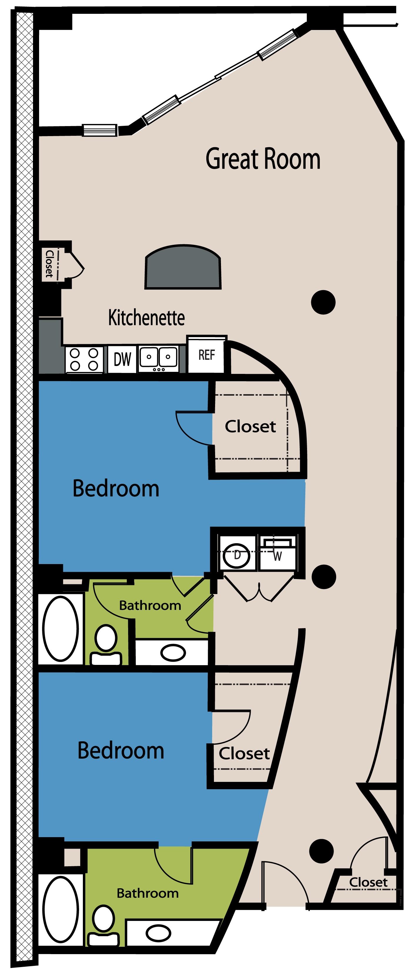 Floor plan layout diagram for B29