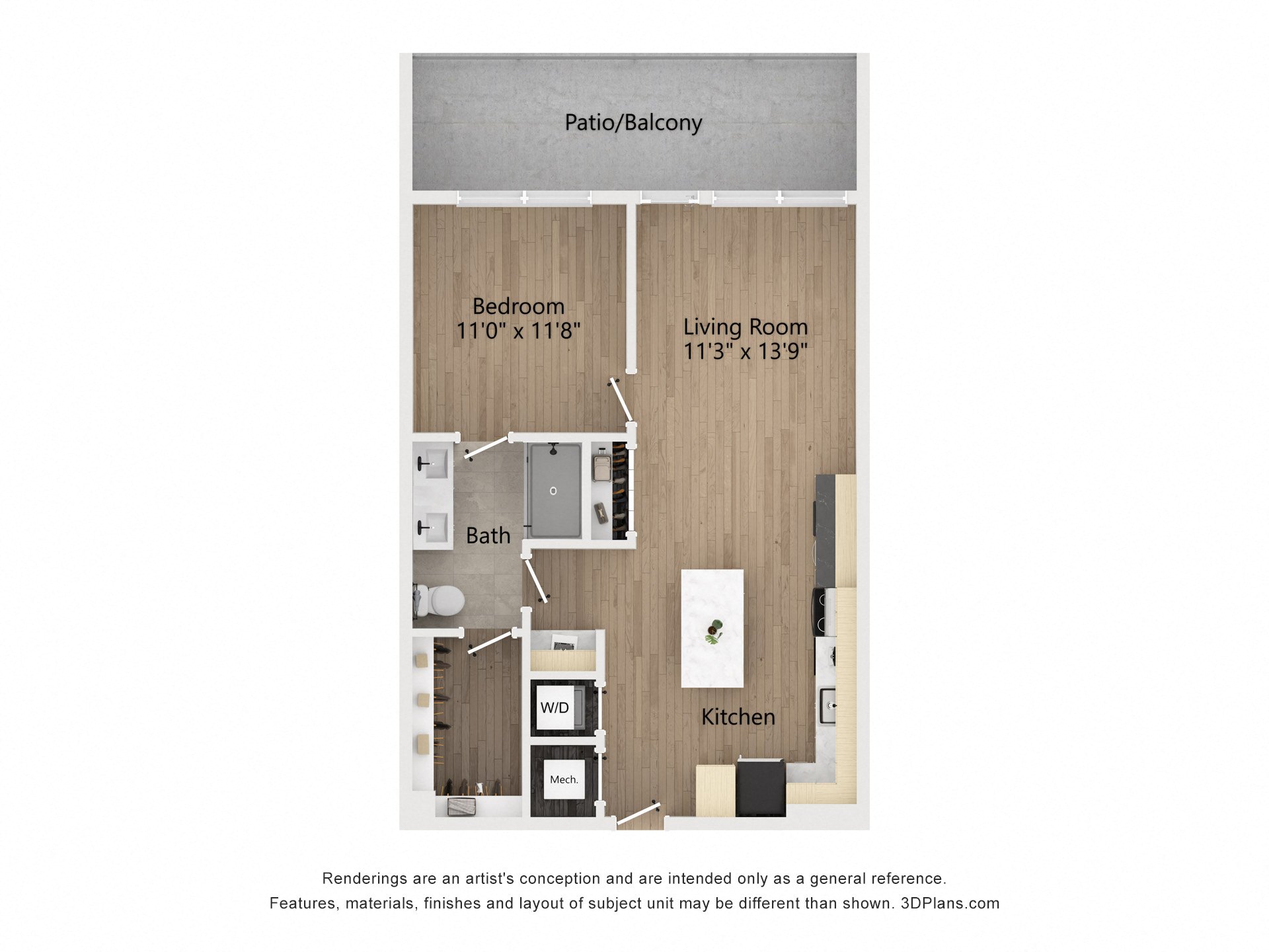 Floor plan layout diagram for A05