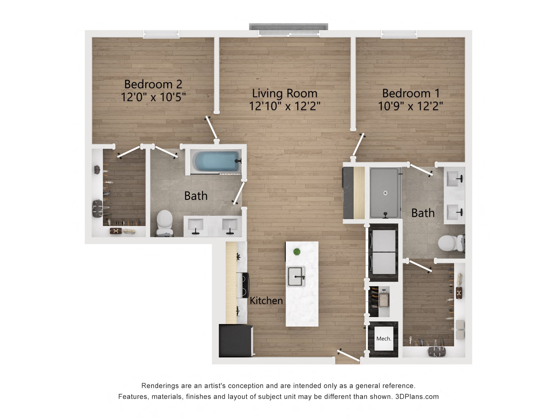 Floor plan layout diagram for B01