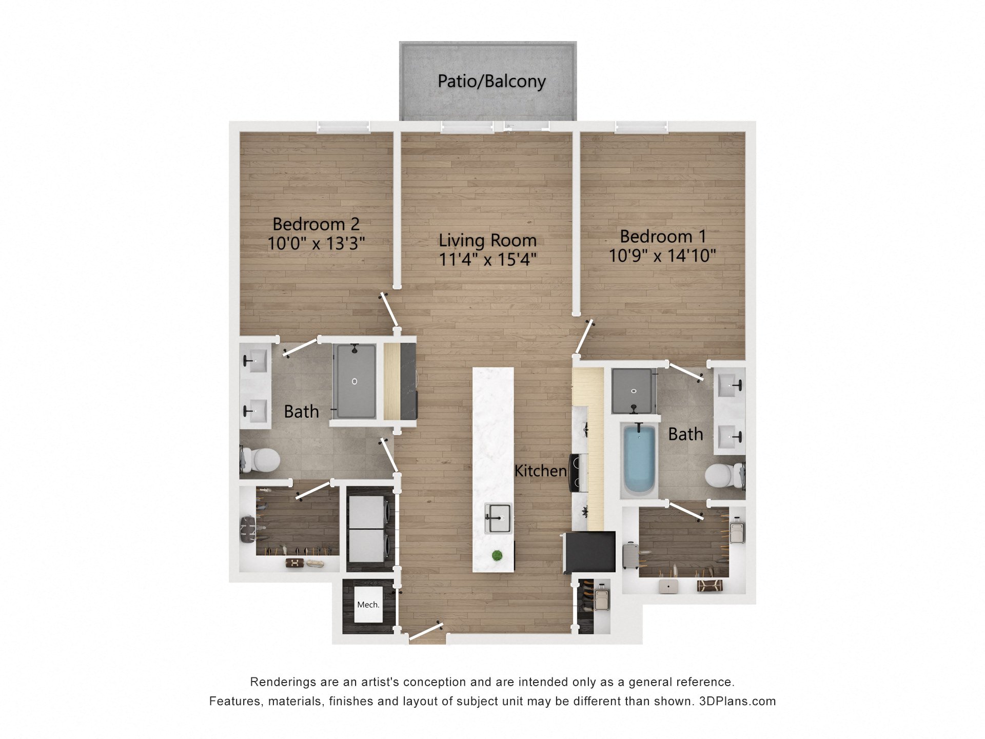 Floor plan layout diagram for B02