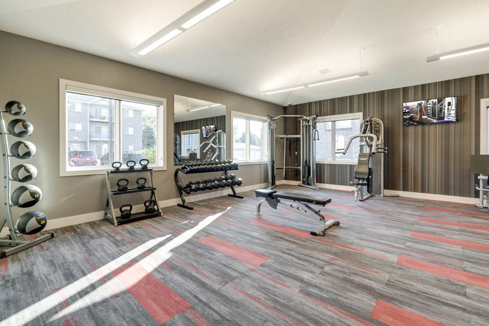 New fitness center at Highland View Apartments in north Lincoln NE 68521