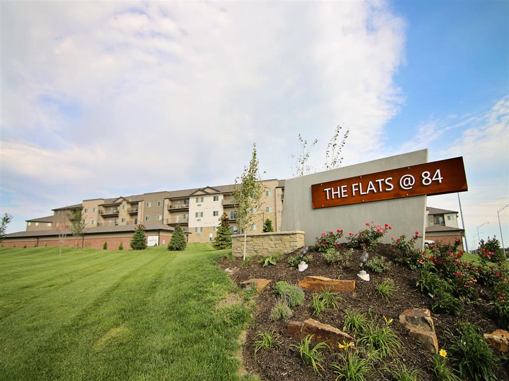 Exterior view of at The Flats at 84 in southeast Lincoln NE 68516