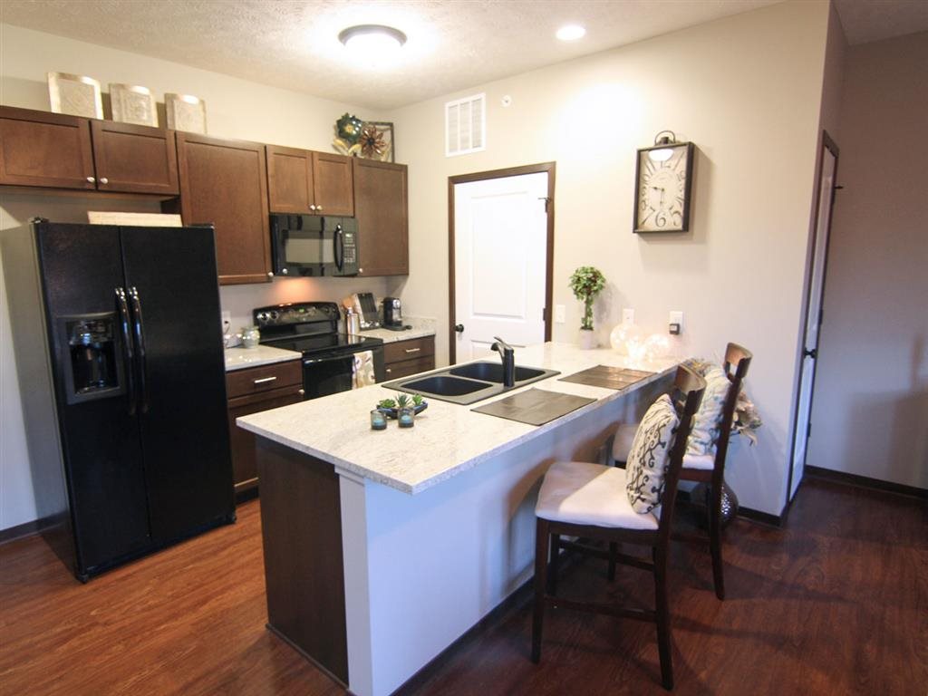 kitchen at Villas at Wilderness Ridge in Lincoln Nebraska
