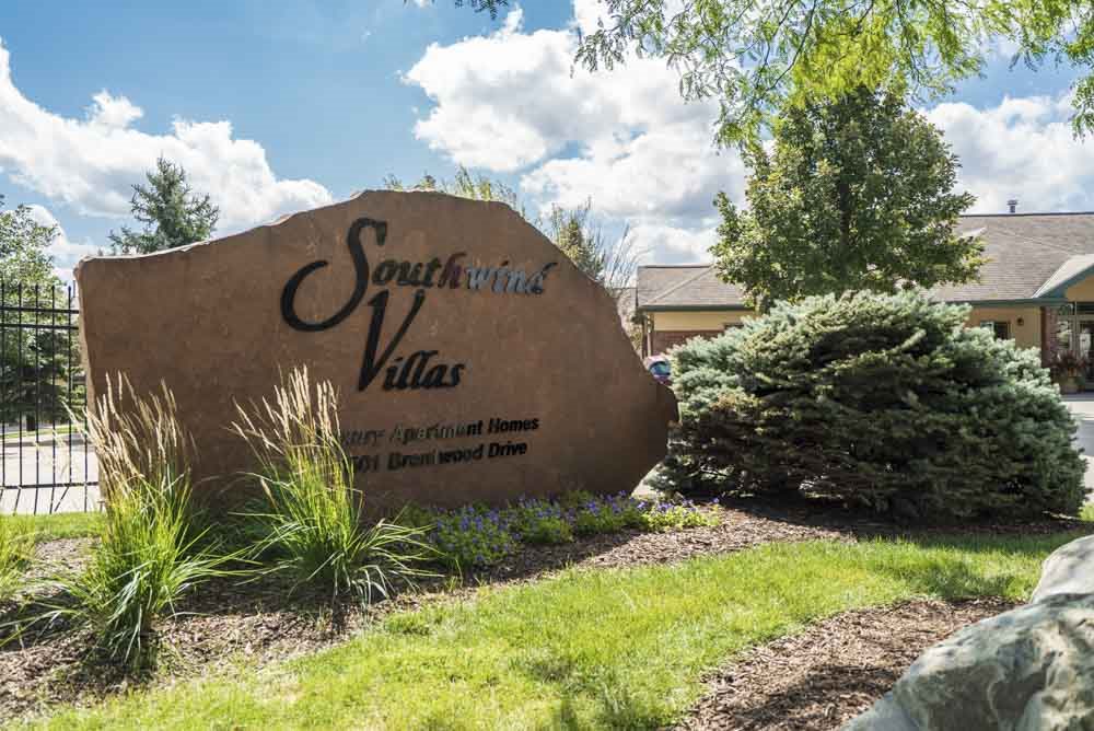 Entrance sign to Southwind Villas in La Vista, NE, 68128
