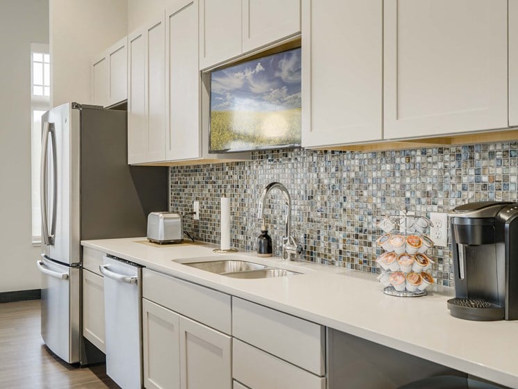 Modern and luxurious clubhouse at The Flats at Shadow Creek new luxury apartments in east Lincoln NE 68520