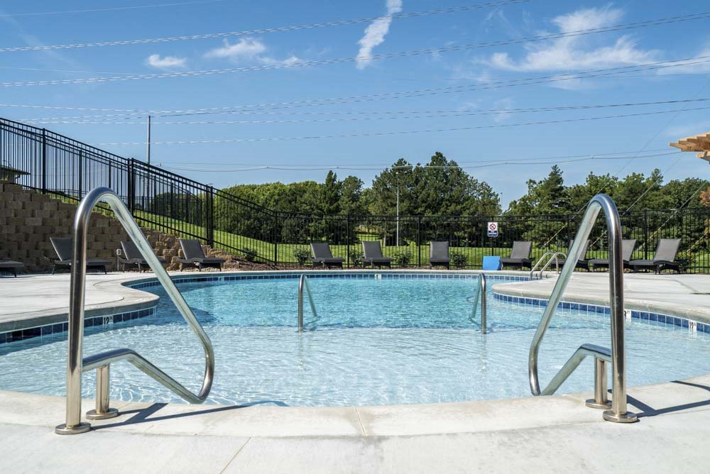 Resort style swimming pool at The Villas at Mahoney Park