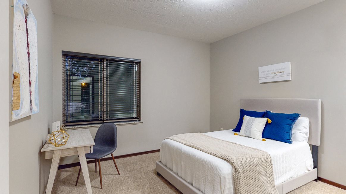 Spacious bedrooms for restful sleep are found in the Cedar floor plan
