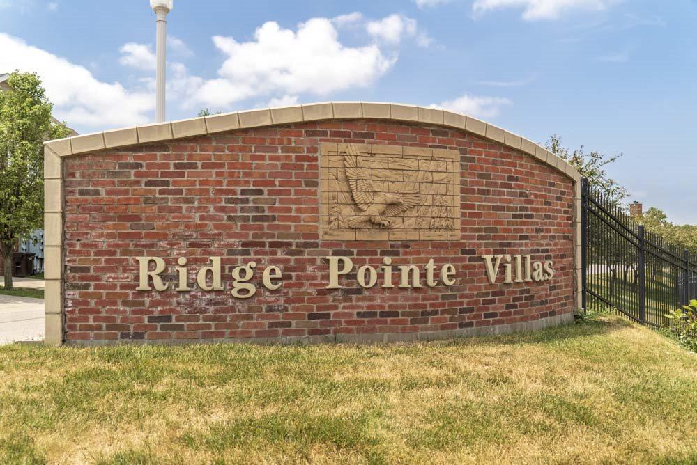 Signage near the entrance of Ridge Pointe Villas