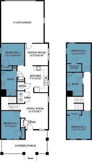 Floor Plans of Homes of Evansville in Evansville, IN