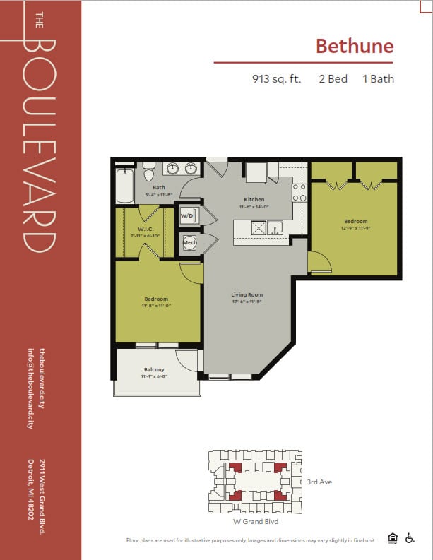 Bethune floor plan