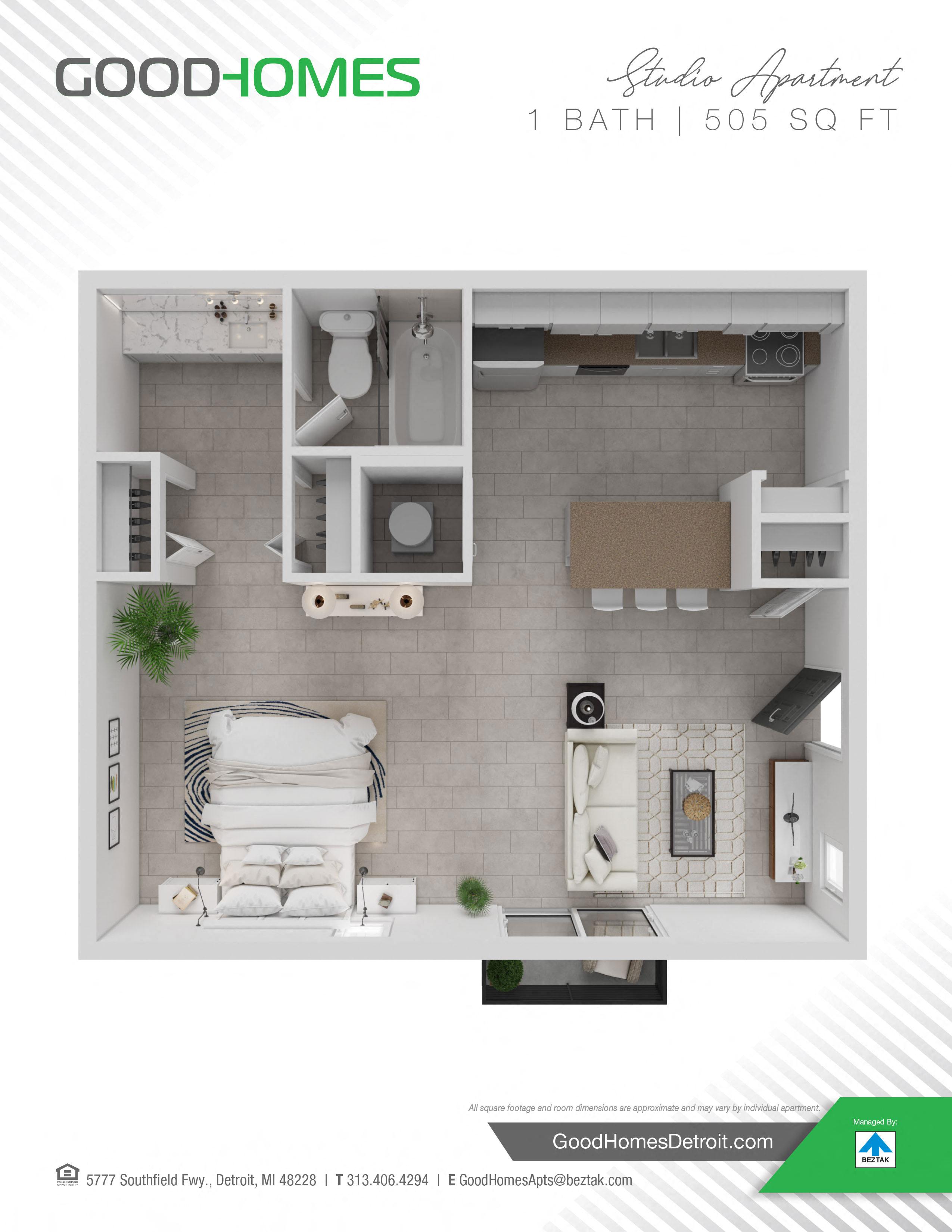 Studio floor plan