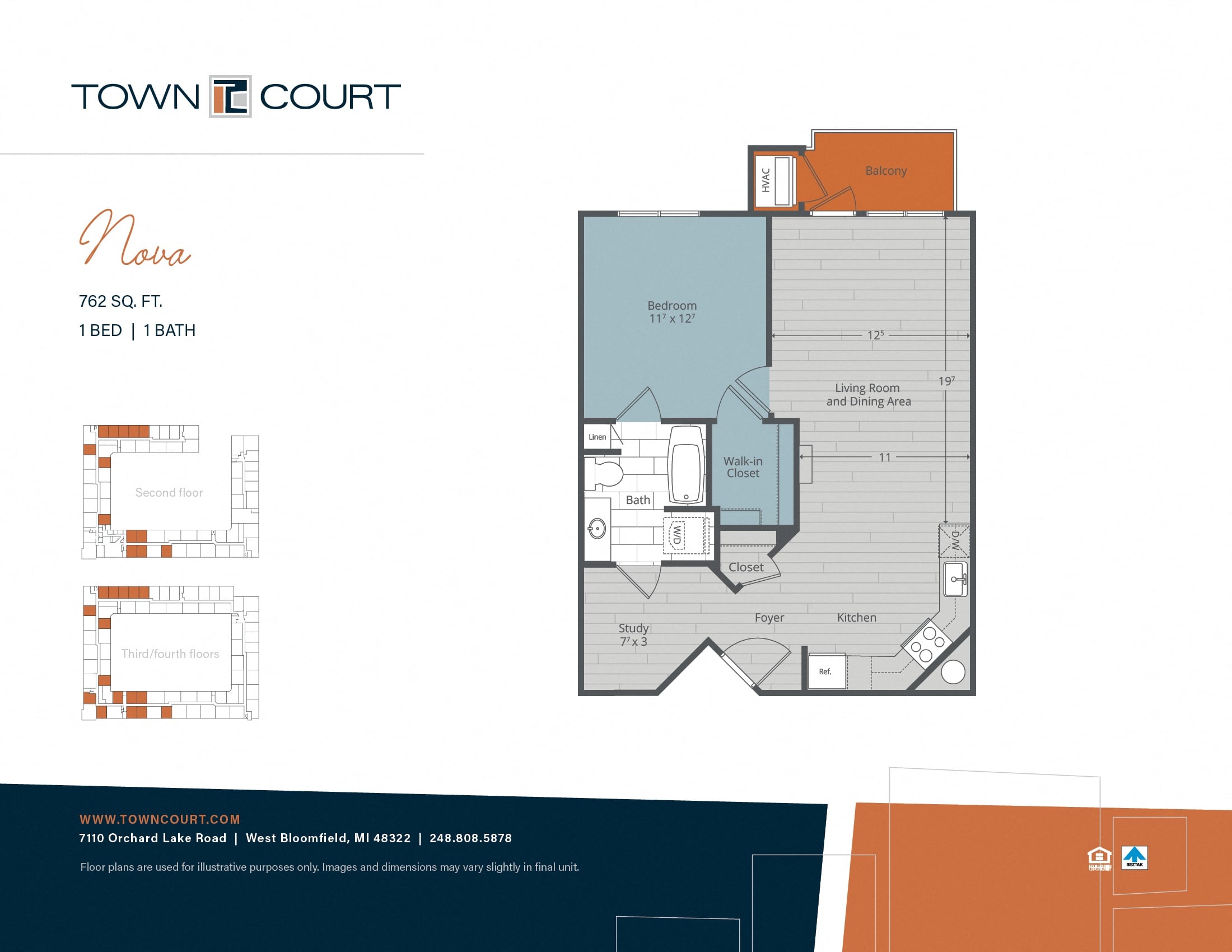 Nova - with den floor plan