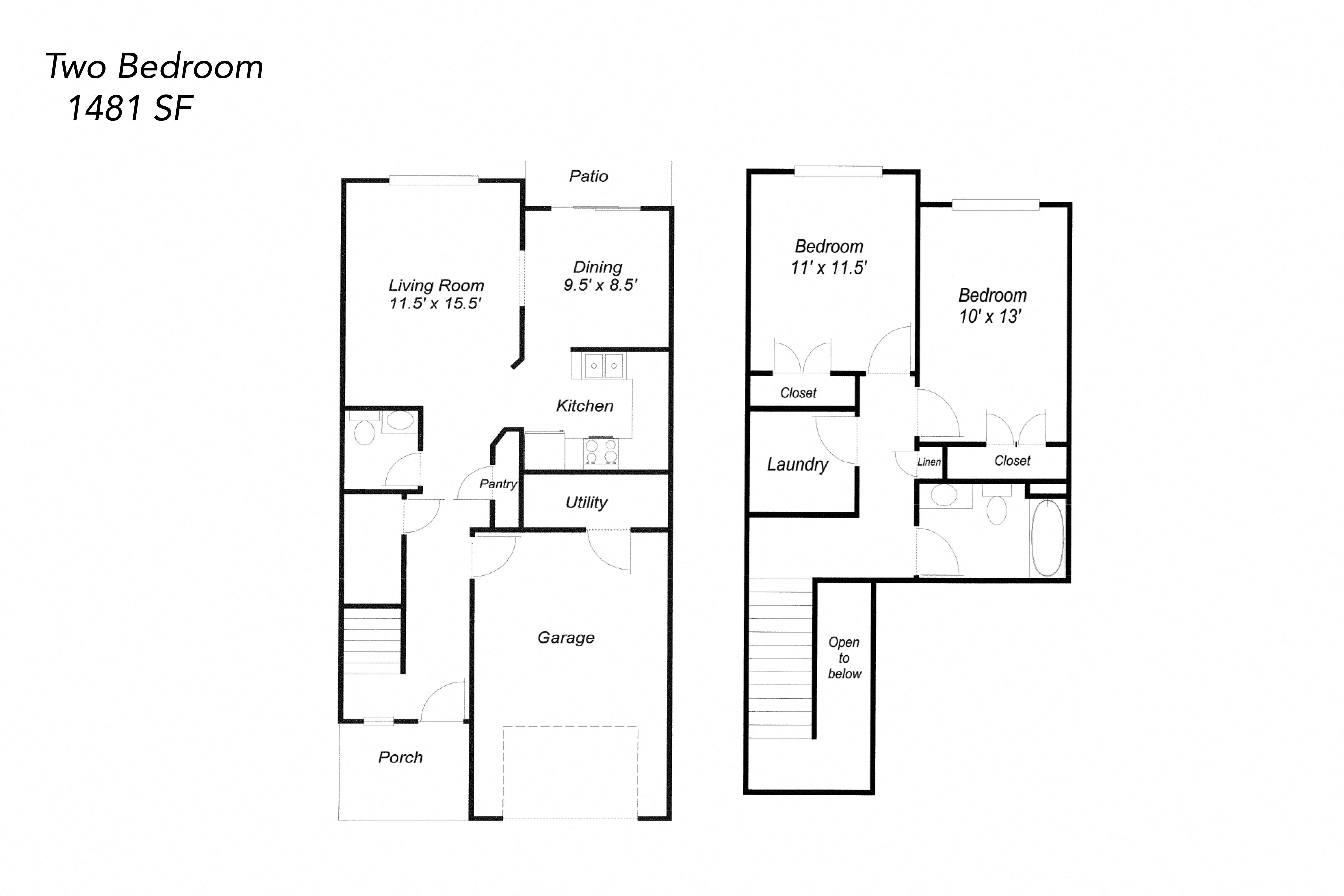 Floor Plans of Harvest Ridge Townhomes in Plainview, MN