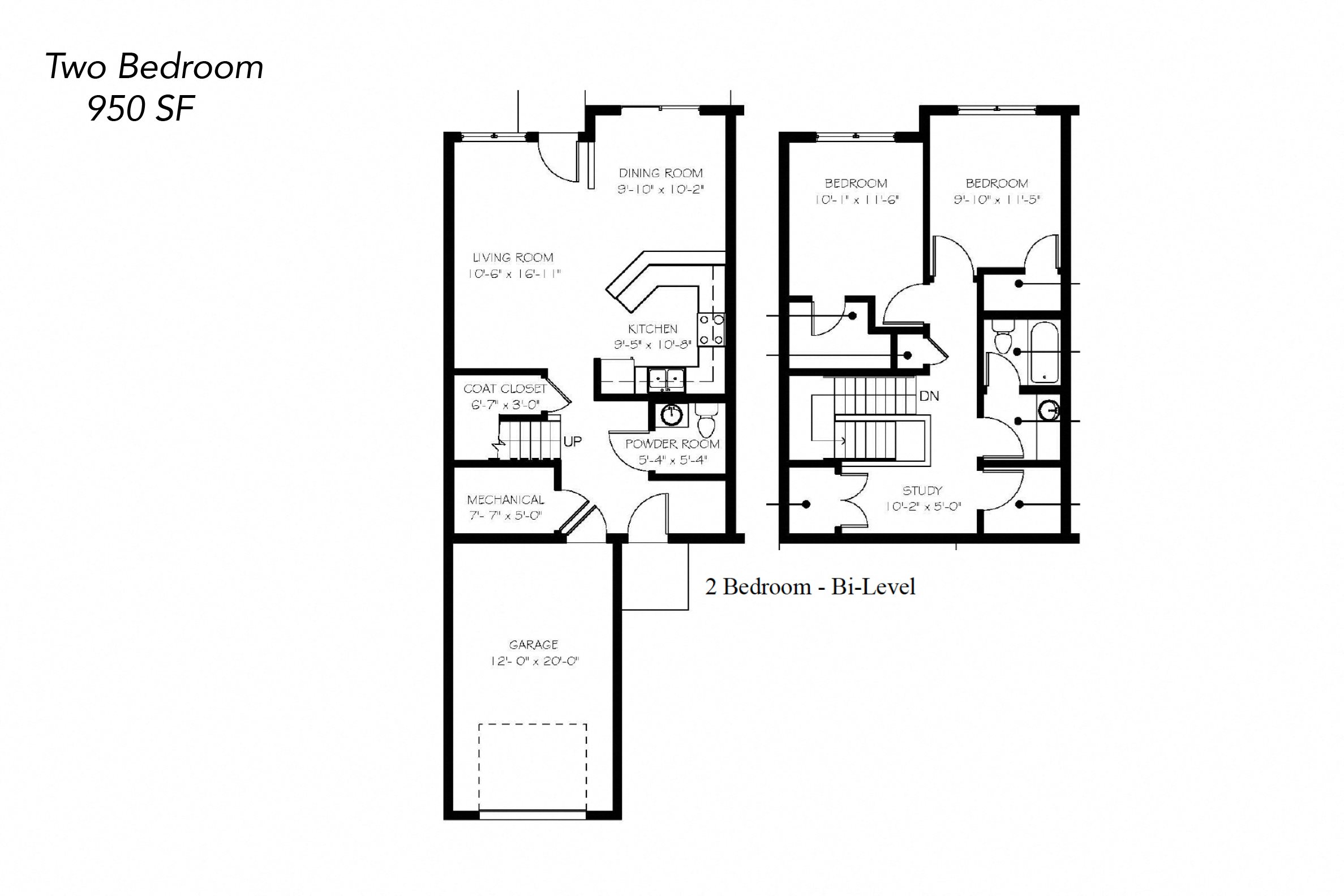Floor Plans of Rush Creek Townhomes in Rushford, MN