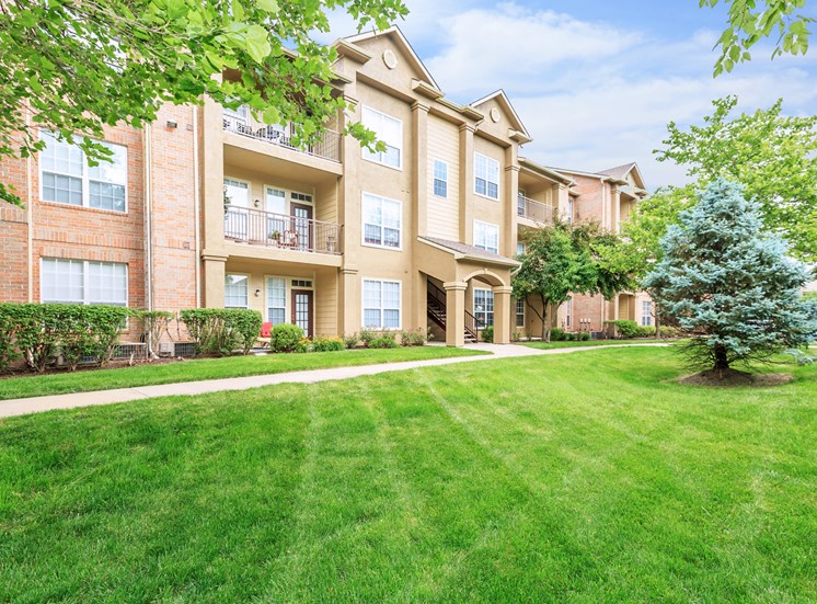 Lush Green Outdoors at Crowne Chase Apartment Homes, Overland Park, KS, 66210