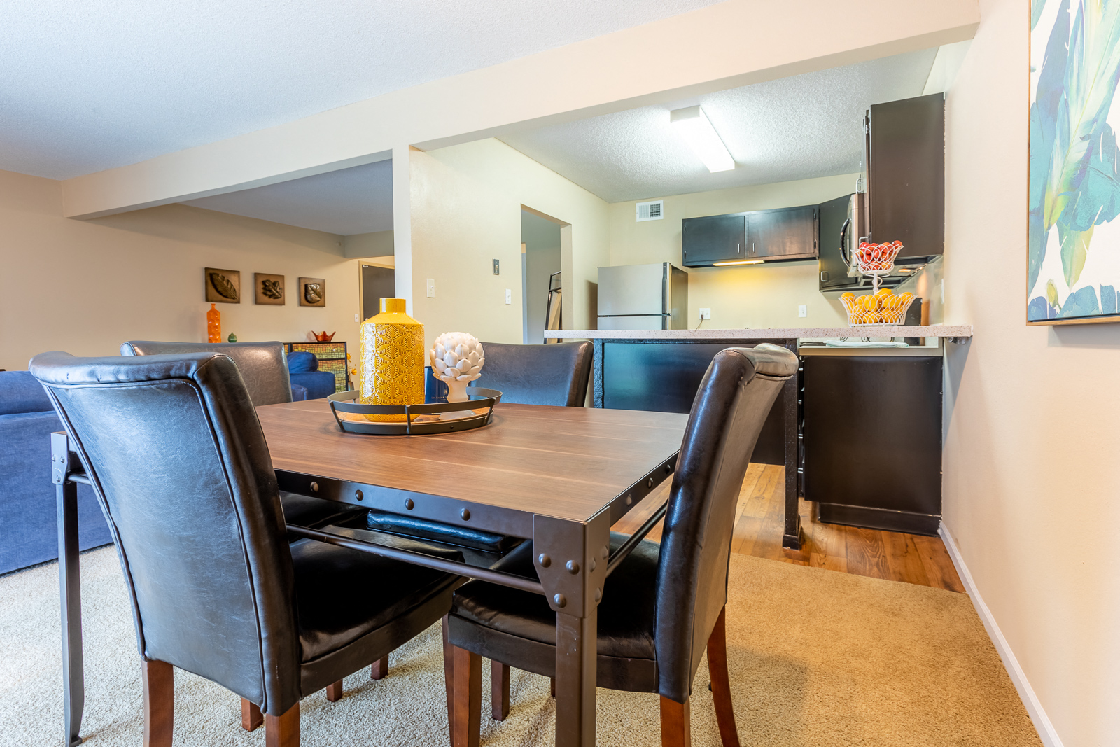 Dining table and chair at Preston Court Apartments, Overland Park, Kansas
