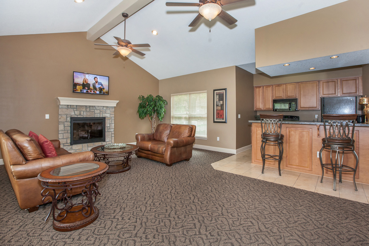 Office area at Preston Court Apartments, Kansas, 66212