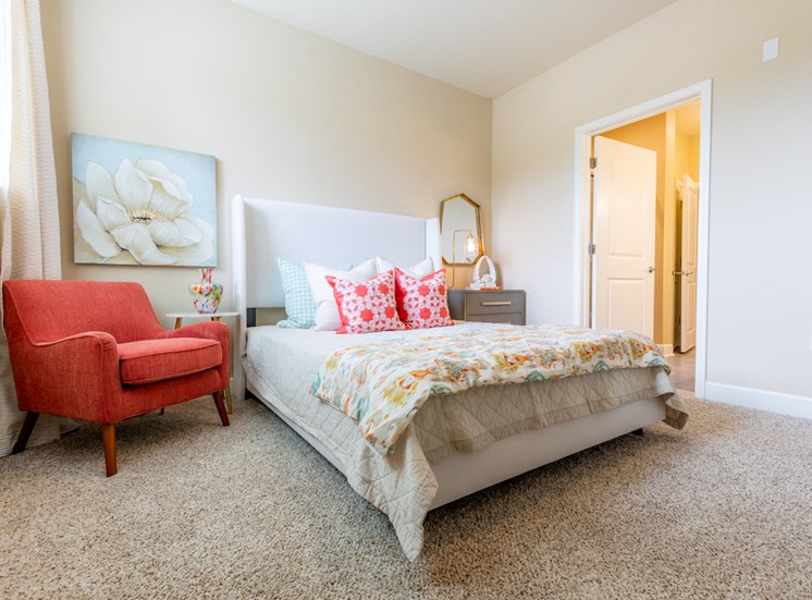 Well Appointed Bedroom at The Residences at Bluhawk Apartments, Overland Park