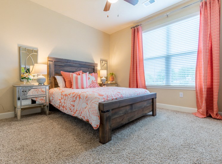 Well Lite Bedroom at The Residences at Bluhawk Apartments, Kansas, 66085