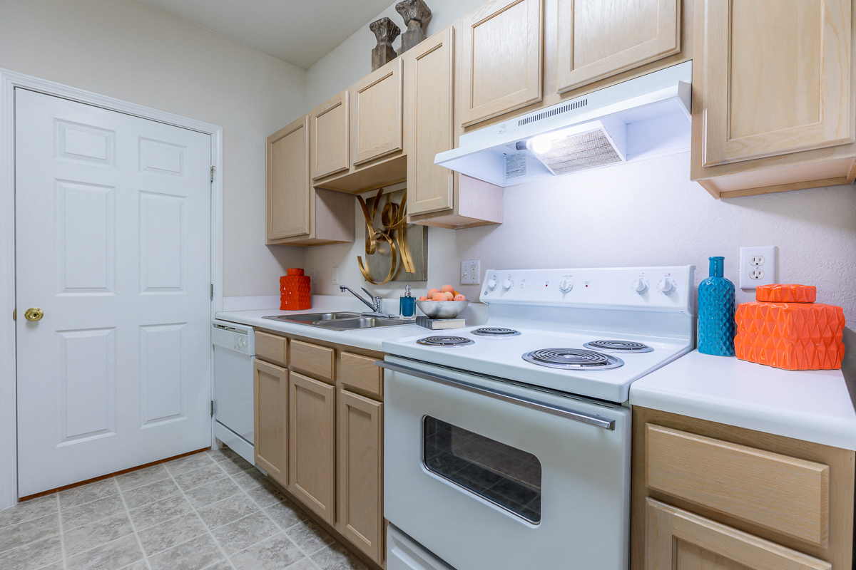 Kitchen Area at Crowne Chase Apartment Homes, Overland Park, KS