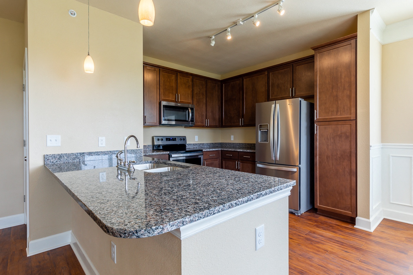 Granite Counter Tops at The Residences at Bluhawk Apartments, Overland Park, KS, 66085