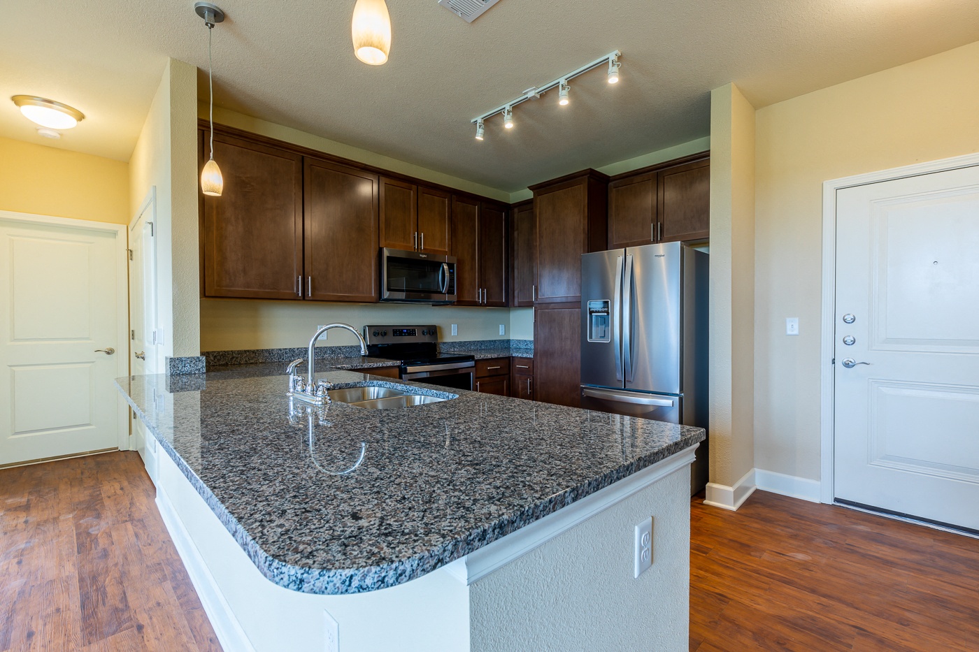 Granite Counter Tops at The Residences at Bluhawk Apartments, Overland Park, 66085