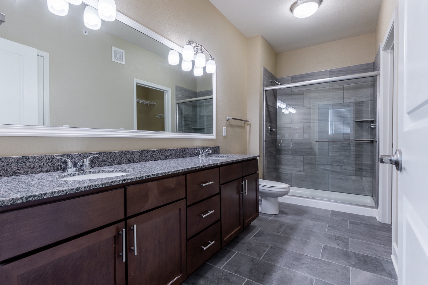 Modern Bathroom at The Residences at Bluhawk Apartments, Overland Park, 66085