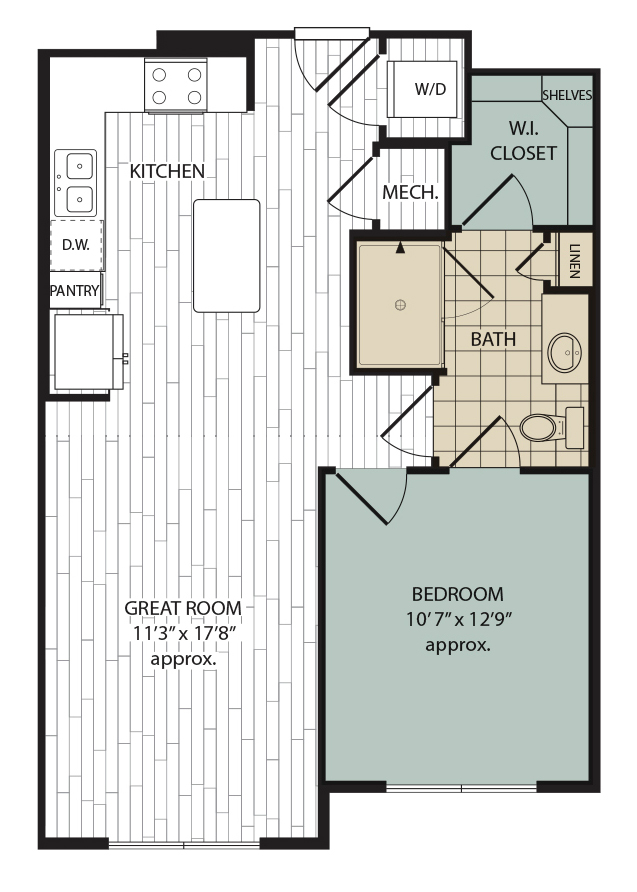 floor plan option in our east riverside apartments