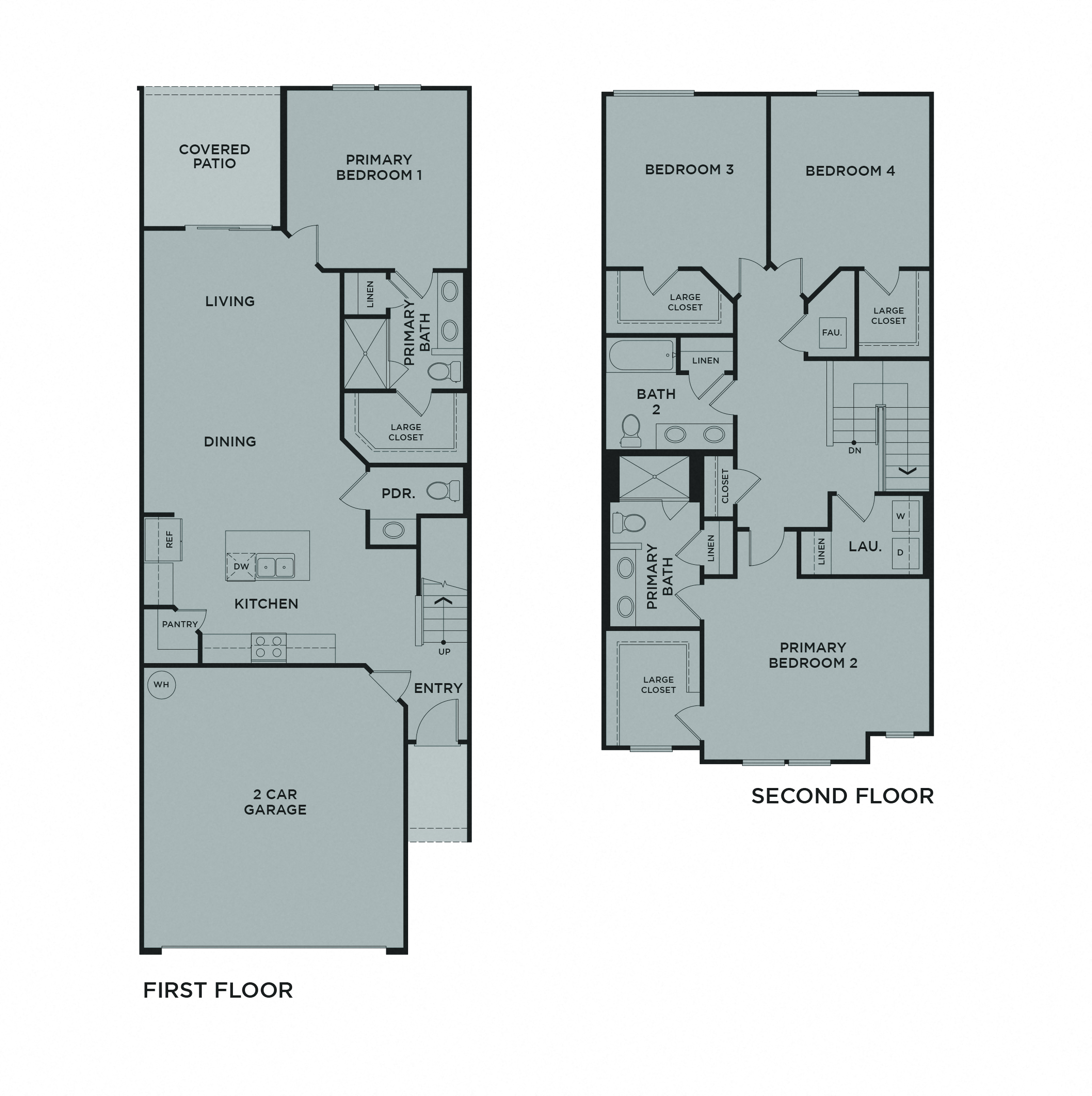 Floor Plans | 3 & 4 Bedroom Townhomes For Rent in Pooler, GA