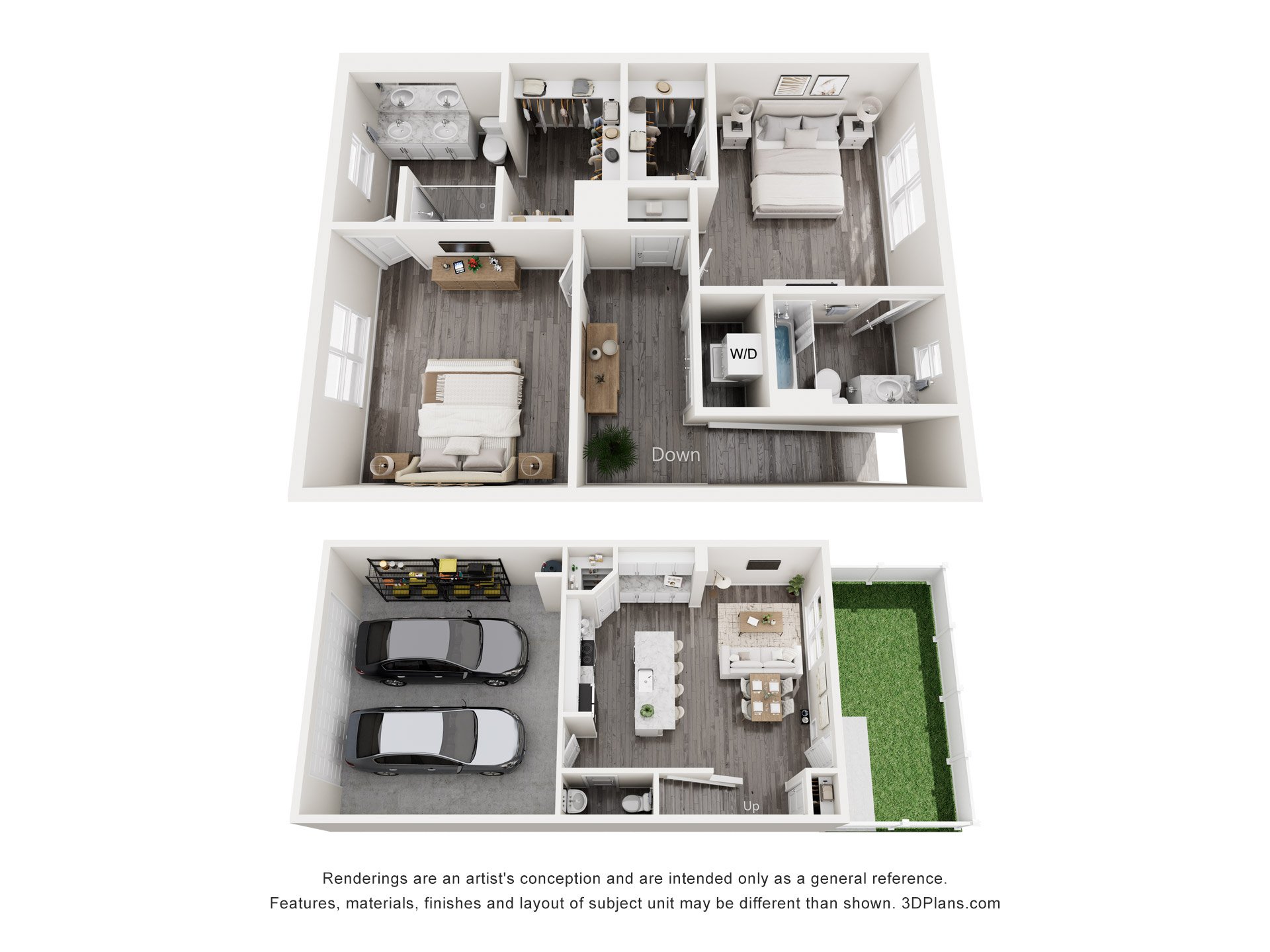 Floor Plans | 2- & 3-Bedroom Townhomes in South Mountain