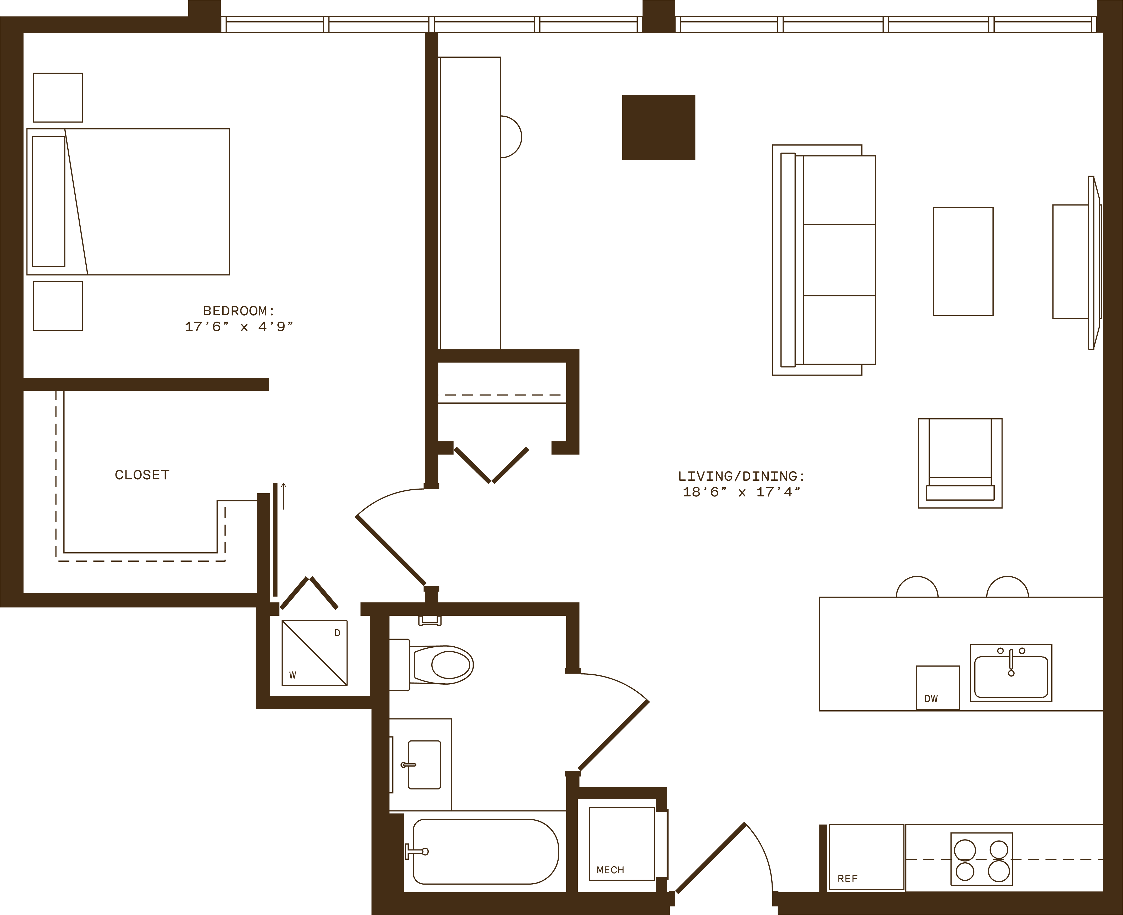 Floor plan layout diagram for A3