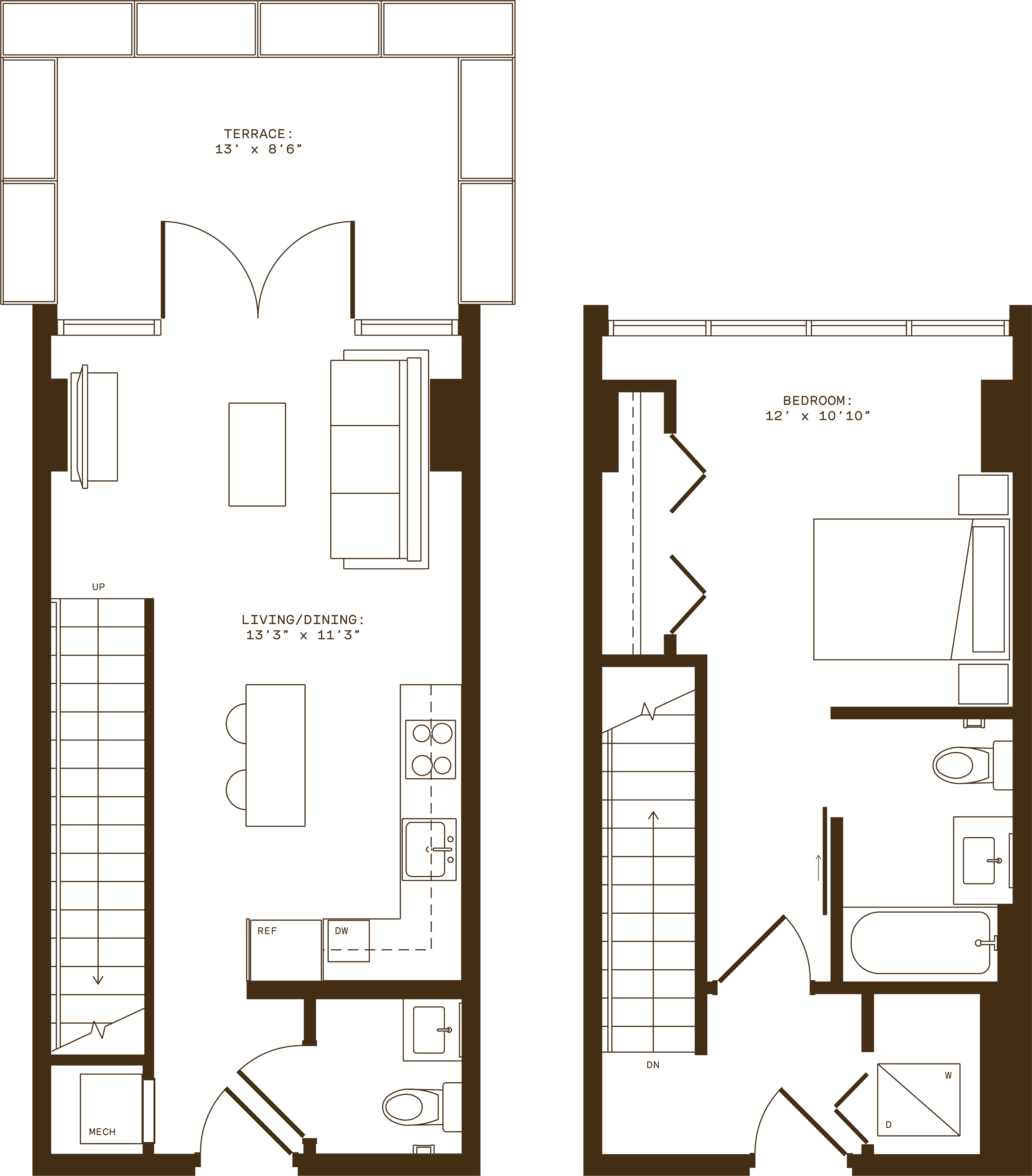 Floor plan layout diagram for B1t