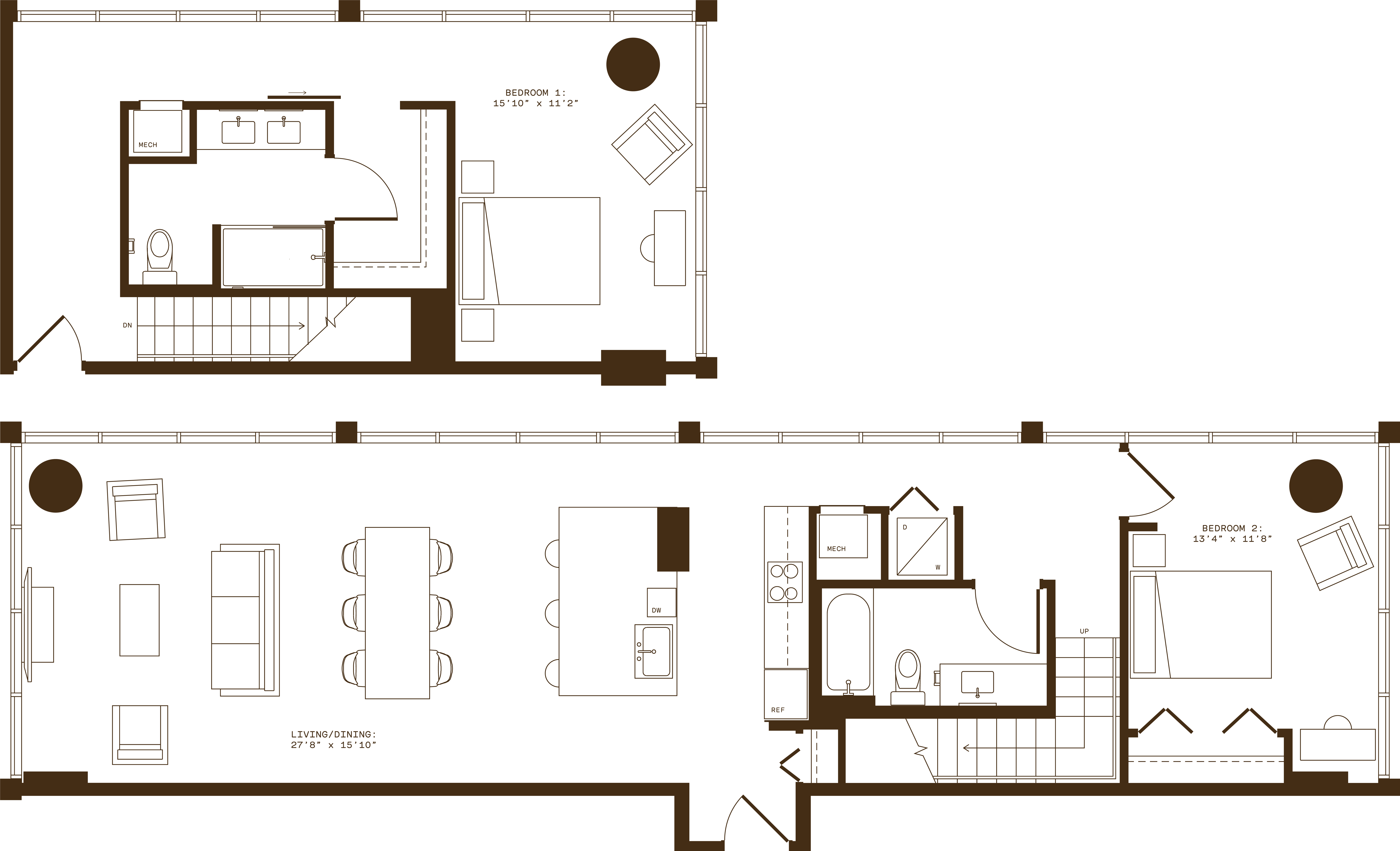 Floor plan layout diagram for D4