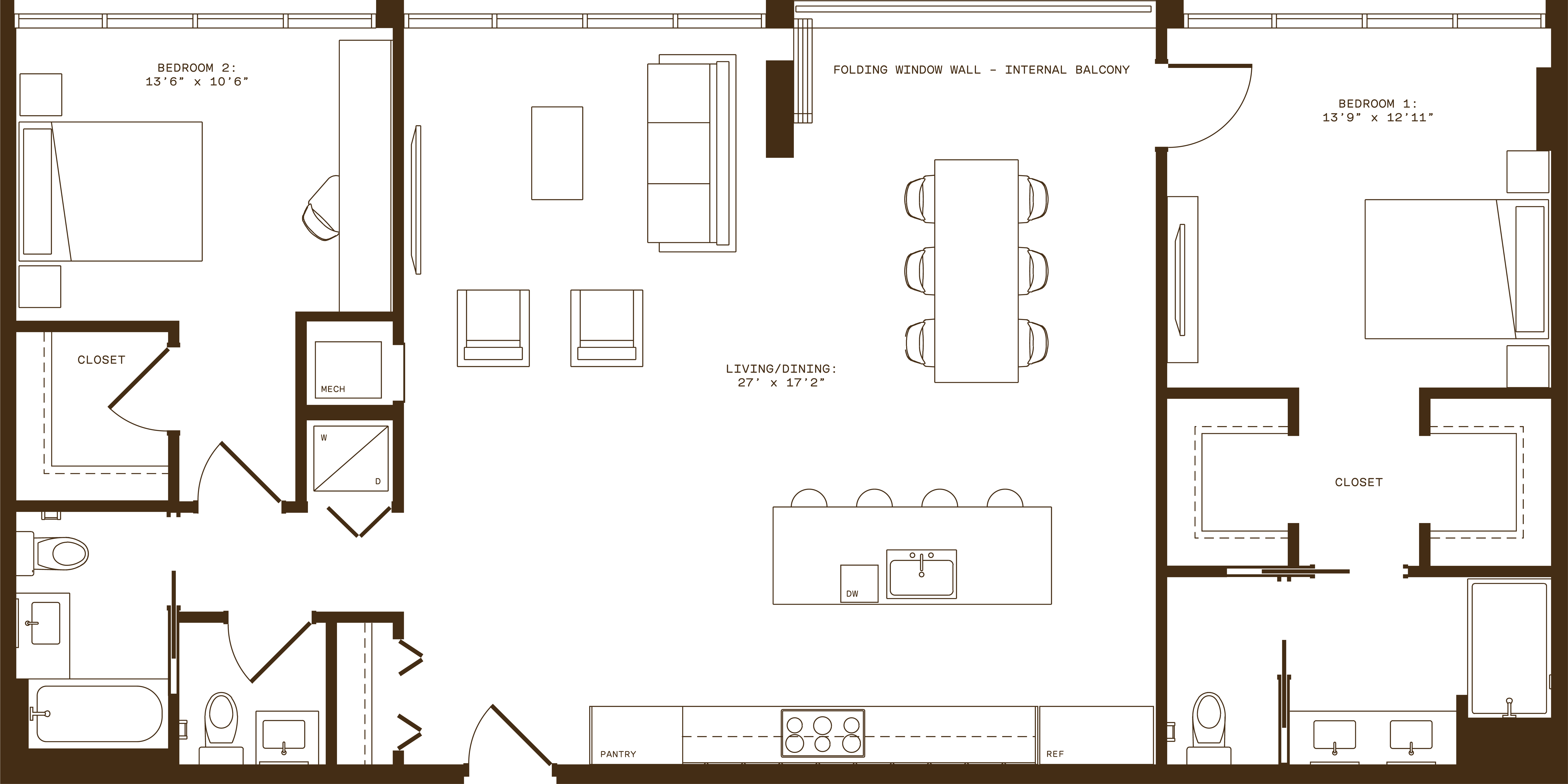 Floor plan layout diagram for PH3