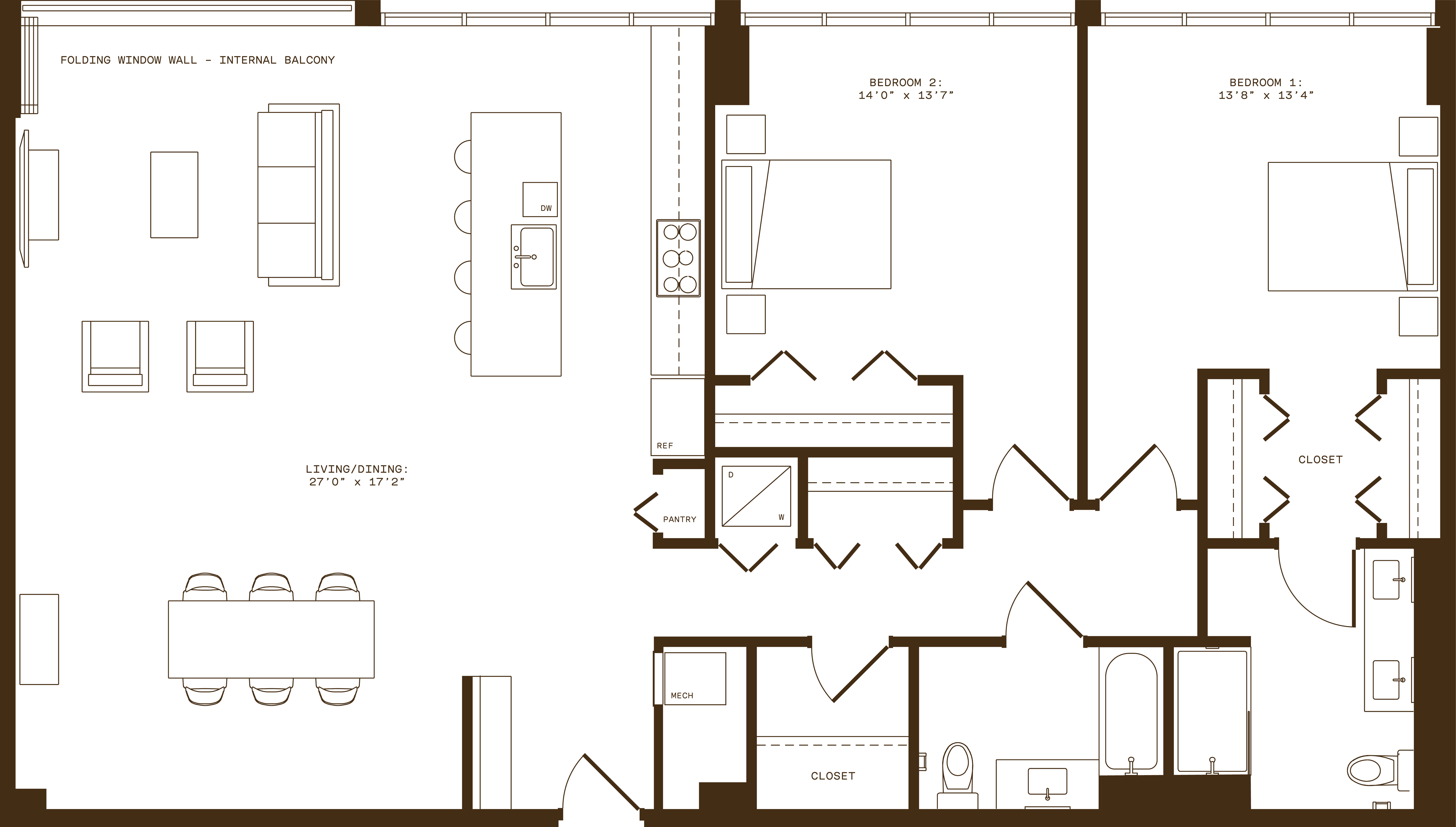 Floor plan layout diagram for PH5