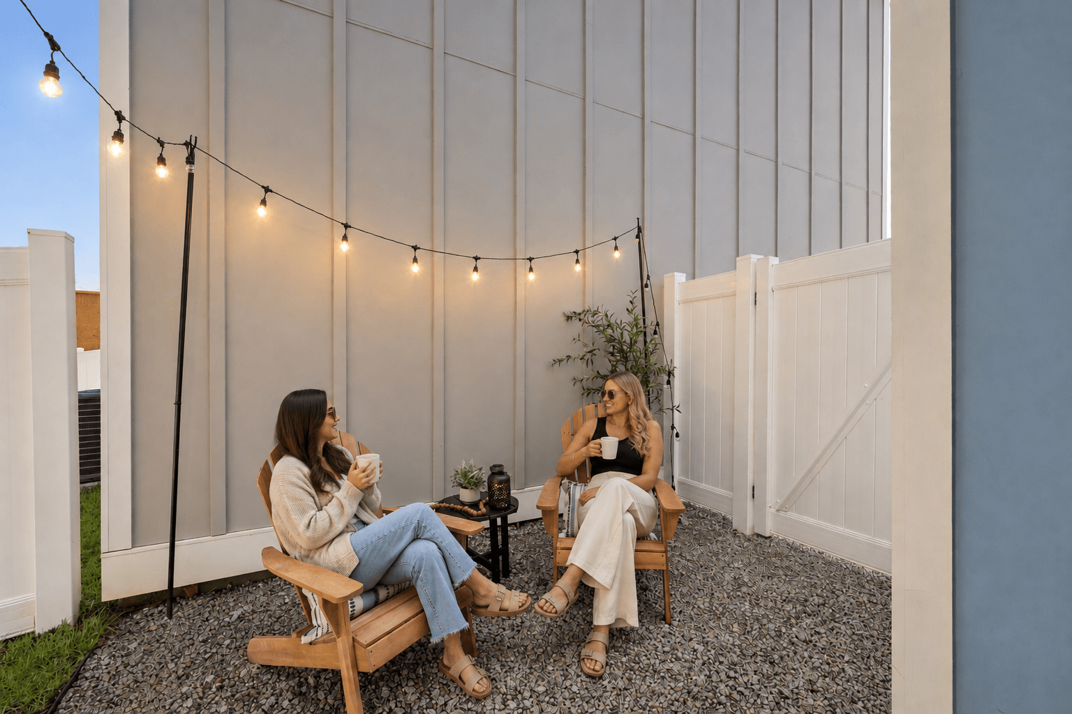 Private fenced outdoor space at The Eleanor at Bloomingdale