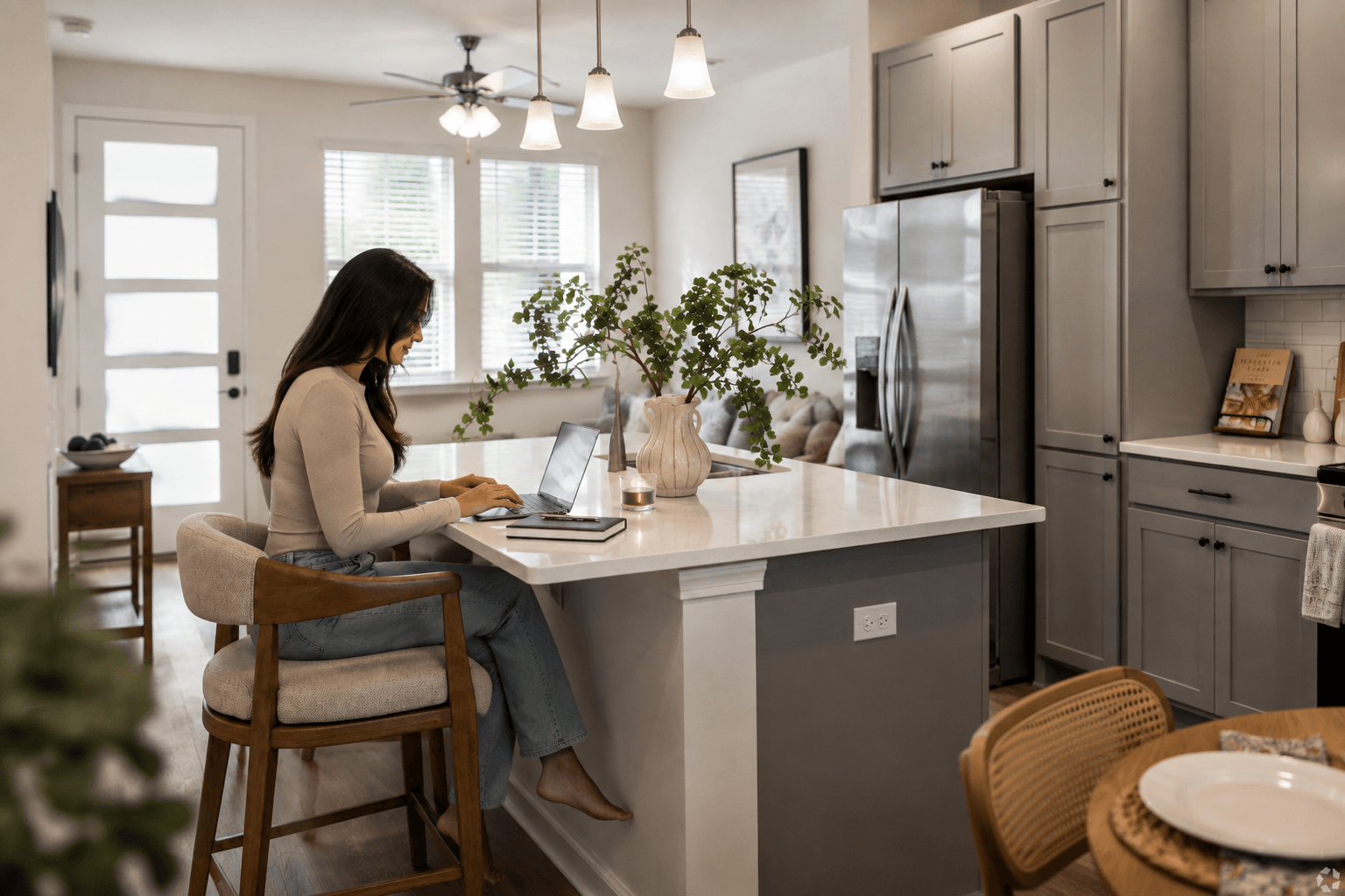 Modern kitchen at The Eleanor at Bloomingdale