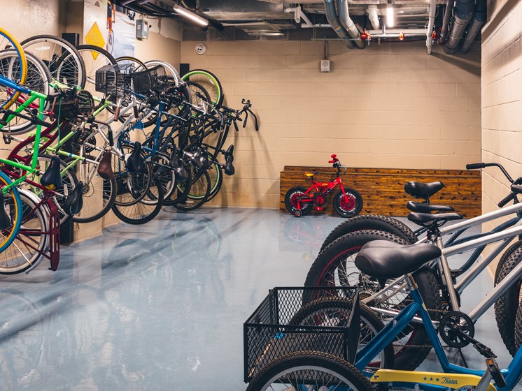 Bike storage area