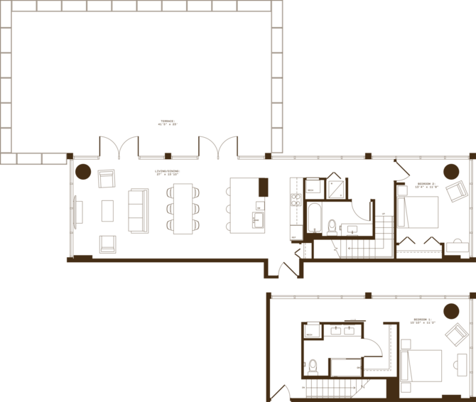 Floor plan layout diagram for D4t