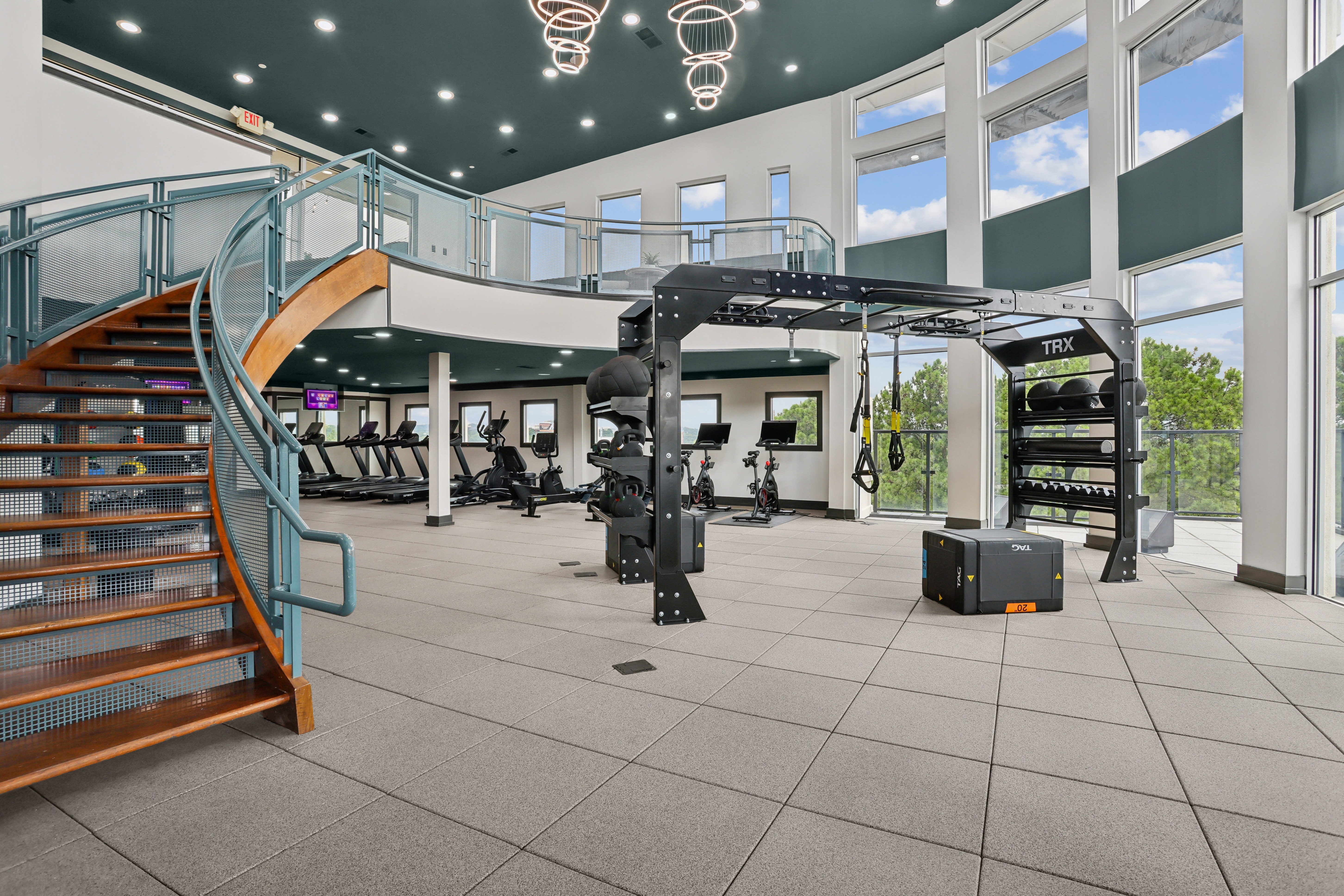 Treeline Ansley two-story fitness center