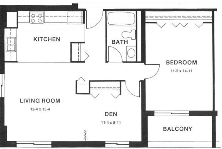 Floor Plans of Capitol Centre Court Apartments in Madison, WI